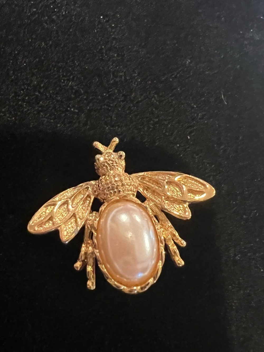 Gold Bee Pearl-Accent Brooch - Women's Jewelry